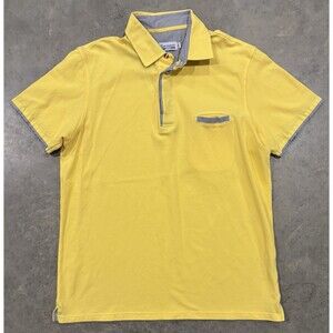 Sorrento Polo Shirt Yellow Made In Italy Mens 2XL Cotton Preppy Y2K